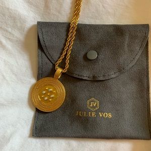 Julie Vos gold and pearl necklace